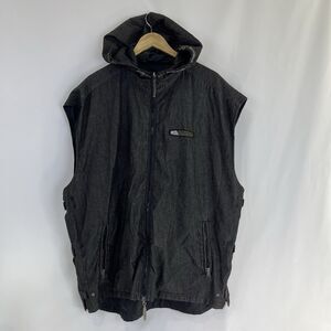 Pelle Pelle Y2K-Style Hooded Denim Jacket | Men's XL